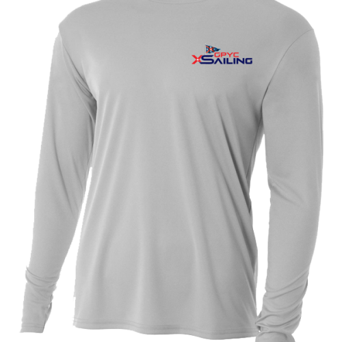 GPYC Sailing - Silver Long Sleeve Performance Shirt